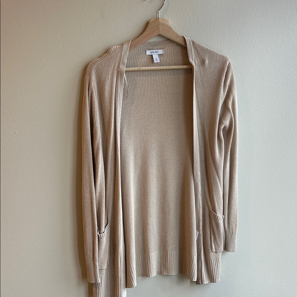 Nine West Women's Light Tan Cardigan